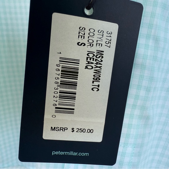 NWT Peter Millar dress shirt size S - Picture 7 of 11